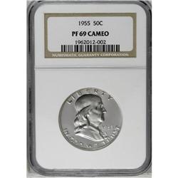 	1955 50C PR69 Cameo NGC. A gorgeous, fully brilliant F 1955
