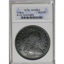 	1799 S$1 --Cleaned--ANACS. VF30 Details. B-14, BB-167, 1799