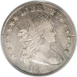 	1801 S$1 VF25 PCGS. B-3, BB-213, R.3. The first 1 in t 1801