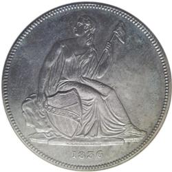 	1836 PS$1 Name on Base, Judd-60 Original, Pollock-65, 1836