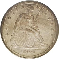 	1846-O S$1 MS63 PCGS. Only four Seated dollar issues w 1846-O