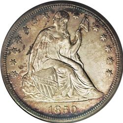 	1850-O S$1 MS64 NGC. Ex: Sweet Collection. The New Orl 1850-O