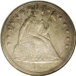 	1873-CC S$1 MS61 NGC. Mint State examples of this date 1873-CC