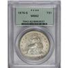 Image 1 : 	1876-S T$1 MS62 PCGS. Type One Obverse, Type Two Rever 1876-S