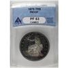 Image 3 : 	1875 T$1 PR63 Cameo ANACS. Type Two Reverse. This flas 1875