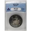 Image 3 : 	1876 T$1 PR63 Cameo ANACS. Type One Obverse, Type Two 1876