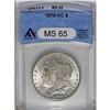 	1878-CC S$1 MS65 ANACS. Potent luster sweeps nearly un 1878-CC