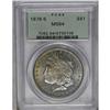 	1878-S S$1 MS64 PCGS. A semi-prooflike near-Gem with l 1878-S