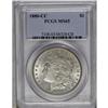 Image 1 : 	1880-CC S$1 MS65 PCGS. Brilliant overall with a satiny 1880-CC