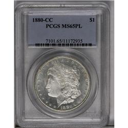 	1880-CC S$1 MS65 Prooflike PCGS. The fields are not qu 1880-CC
