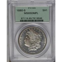 	1880-S S$1 MS65 Deep Mirror Prooflike PCGS. Medium S. 1880-S
