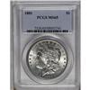 Image 1 : 	1881 S$1 MS65 PCGS. Well struck with bright, frosty, u 1881