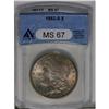 	1882-S S$1 MS67 ANACS. Lovely orange and lavender pati 1882-S