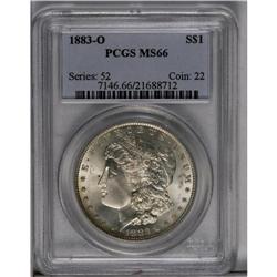 	1883-O S$1 MS66 PCGS. Lustrous and well struck, with m 1883-O