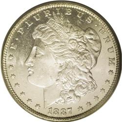 	1887-O S$1 MS64 Deep Mirror Prooflike PCGS. Brilliant 1887-O