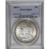 	1887-S S$1 MS64 PCGS. Bright, satiny mint luster cover 1887-S