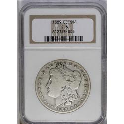 	1889-CC S$1 Good 6 NGC. This key date example would se 1889-CC