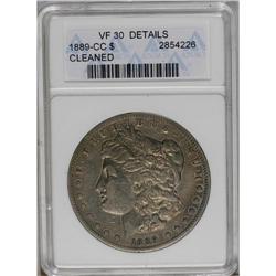 	1889-CC S$1 --Cleaned--ANACS. VF30 Details. Although po 1889-CC
