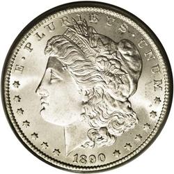	1890-CC S$1 MS64 PCGS. A white, untoned example of thi 1890-CC