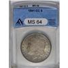 Image 1 : 	1891-CC S$1 MS64 ANACS. Both sides display a low to me 1891-CC