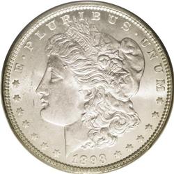 	1893 S$1 MS64 PCGS. Untamed cartwheel luster on a nice 1893