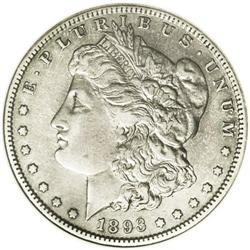 	1893-S S$1 --Cleaned--ANACS. XF40 Details. The tiny dia 1893-S