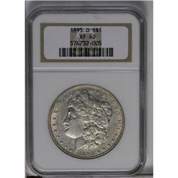 	1895-O S$1 XF40 NGC. This highly desired Morgan posses 1895-O