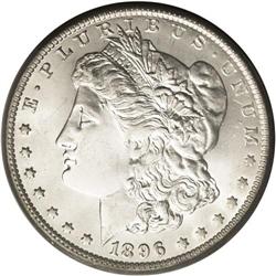 	1896-O S$1 MS63 PCGS. A slight golden cast appears on 1896-O