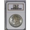 Image 1 : 	1899 S$1 MS64 NGC. The otherwise silver-white surfaces 1899