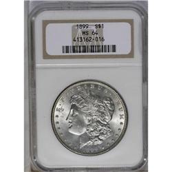 	1899 S$1 MS64 NGC. Above average brightness for this d 1899