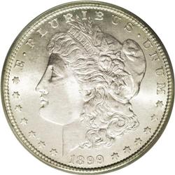 	1899-S S$1 MS66 ICG. A stunning Premium Gem with frost 1899-S