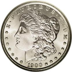	1900-O S$1 MS67 NGC. Extremely clean, pristine, and su 1900-O