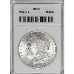 	1900-S S$1 MS65 ANACS. Exceedingly lustrous with an es 1900-S
