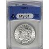 Image 3 : 	1901 S$1 MS61 ANACS. Brilliant and fully lustrous with 1901