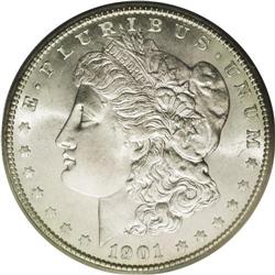 	1901-S S$1 MS65 PCGS. Both sides exhibit bright, satin 1901-S