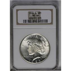 	1924-S S$1 MS64 NGC. The 1924-S mintage of 1.728 milli 1924-S