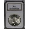 	1928 S$1 MS63 NGC. Lustrous silver-blue surfaces grace 1928