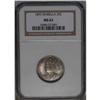 	1893 25C Isabella Quarter MS63 NGC. Light to medium-in 1893