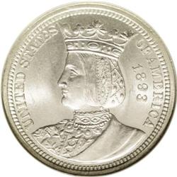 	1893 25C Isabella Quarter MS65 NGC. This is a sharply 1893