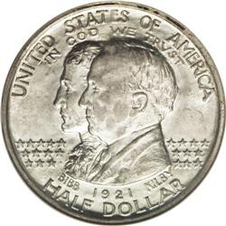 	1921 50C Alabama MS66 NGC. The lustrous surfaces are s 1921