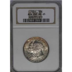 	1921 50C Alabama 2x2 MS65 NGC. This is the variety wit 1921