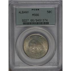 	1936 50C Albany MS66 PCGS. Honey and cream-gray toning 1936