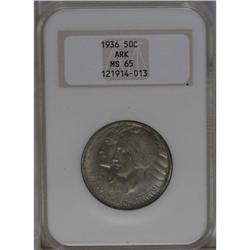 	1936 SET Arkansas PDS Set MS65 NGC. The set resides in 1936