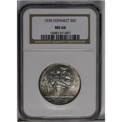 	1935 50C Connecticut MS66 NGC. Both sides are awash in 1935
