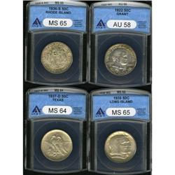 	1922 50C Grant no Star AU58 ANACS, light wear on the p 1922