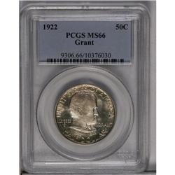 	1922 50C Grant no Star MS66 PCGS. A thin veneer of tan 1922