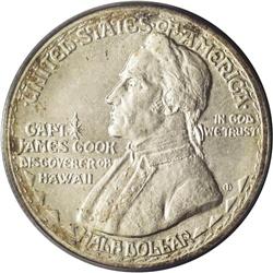 	1928 50C Hawaiian MS64 PCGS. A smattering of mottled g 1928