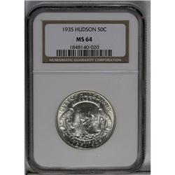 	1935 50C Hudson MS64 NGC. Intense luster radiates from 1935
