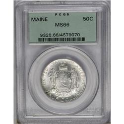 	1920 50C Maine MS66 PCGS. Pastel powder-blue and gold 1920
