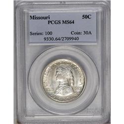 	1921 50C Missouri MS64 PCGS. Lightly toned in gold and 1921